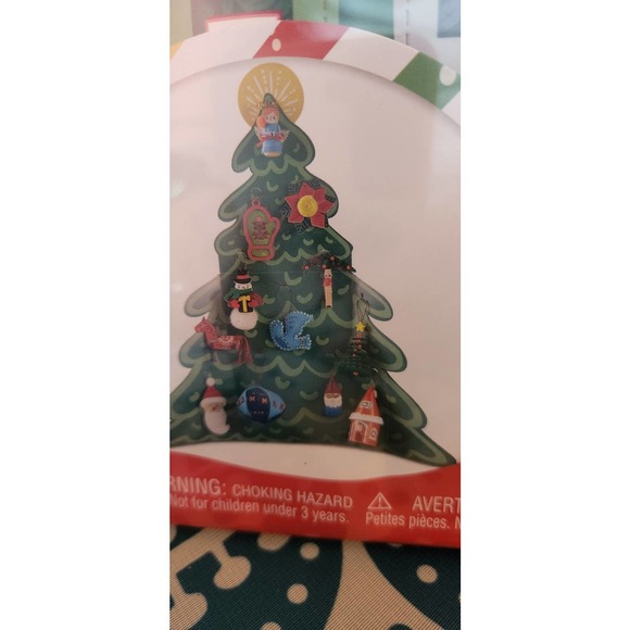 Xmas holiday 12 piece craft kit ornaments Christmas count down Santa snowman diy - Picture 7 of 10